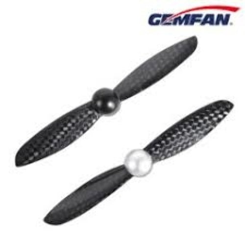 Gemfan Carbon Fiber 2-Blades BLACK Self tightening 4045