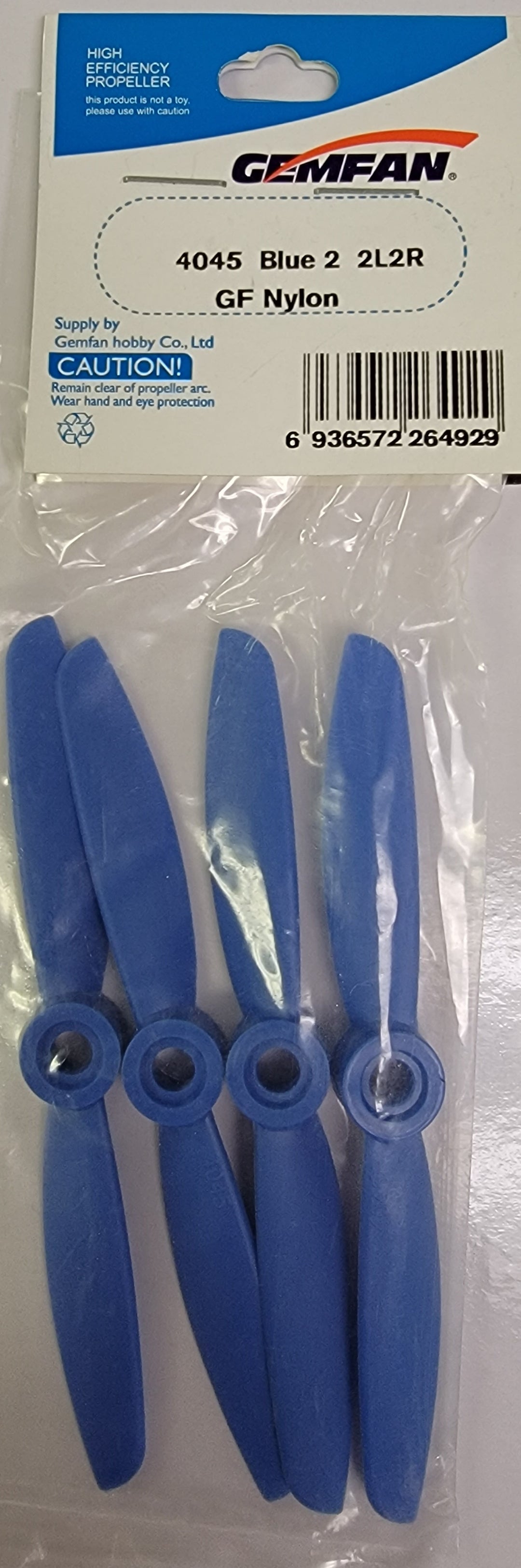 Gemfan Glass Filled Nylon 2 Bladed Propellers Dark Blue 4045