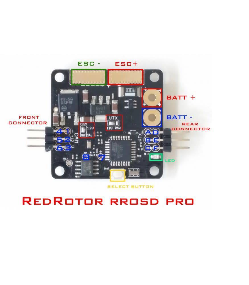 Redrotor Rc Rrosd Pro Mini PDB