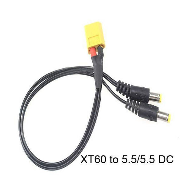 XT60 Connector To DC Power Cable For FPV System 5.5 / 5.5 DC