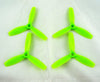 RotorX RX3040TSB 3  Triblade Propellers Green