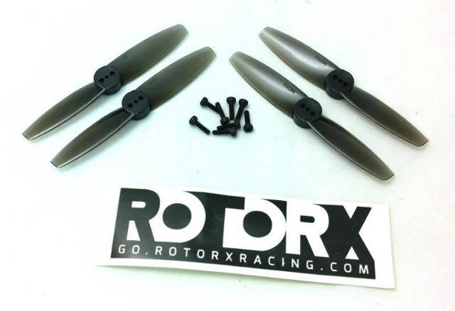 RotorX Atom Quad Blade Propellers RX3025 Black