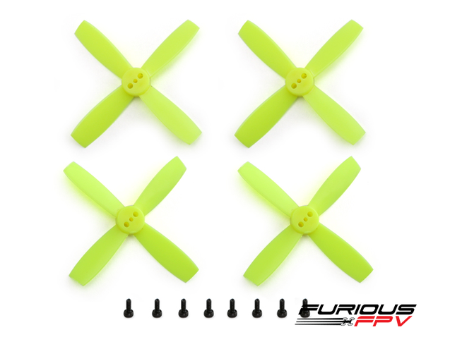 Furious FPV Propellers High Performance-Neon Yellow-1935-4-Blade