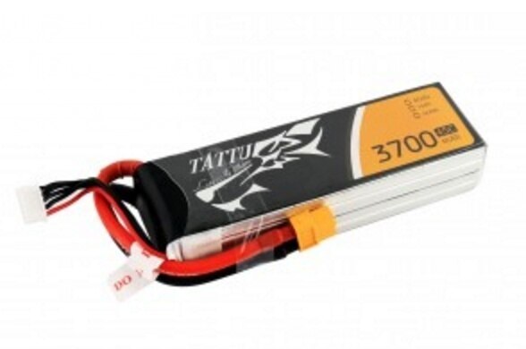 Tattu 3700mAh 45C 4S1P Lipo Battery Pack with XT60 plug