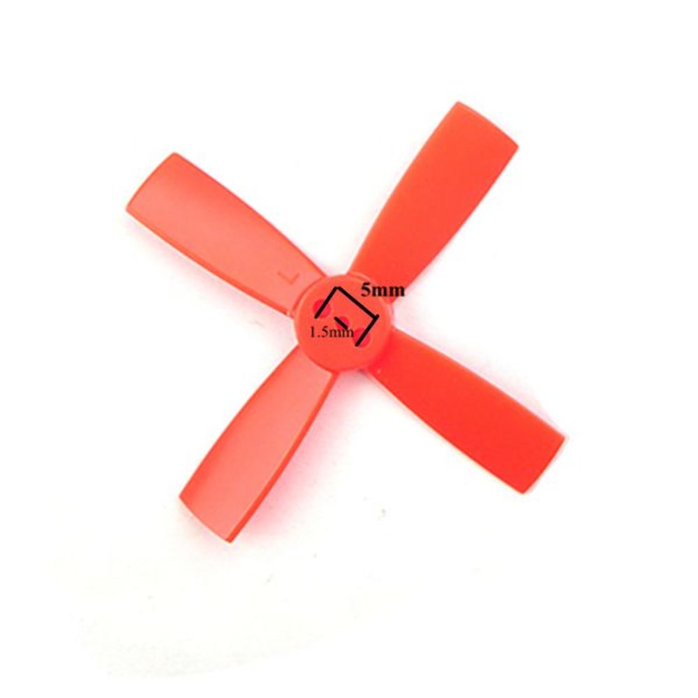 Racerstar 2035 4 Blade ABS Propeller 5 Sets ( 2 x CW 2 x CCW ) 20 Props Total Red