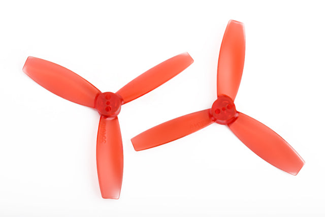 DYS XT3045 Tri 3 Blade V2 Propellers 3 HOLE 1L1R Red