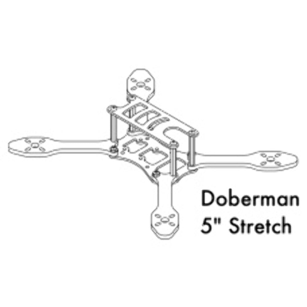 DETROIT MULTIROTOR Doberman 5 inch Stretch Replacement Arm