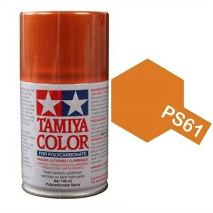 Tamiya Polycarbonate Paint PS-61 Metallic Orange 100ml