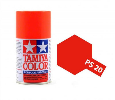 Tamiya Polycarbonate Paint  PS-20 Fluorescent Red