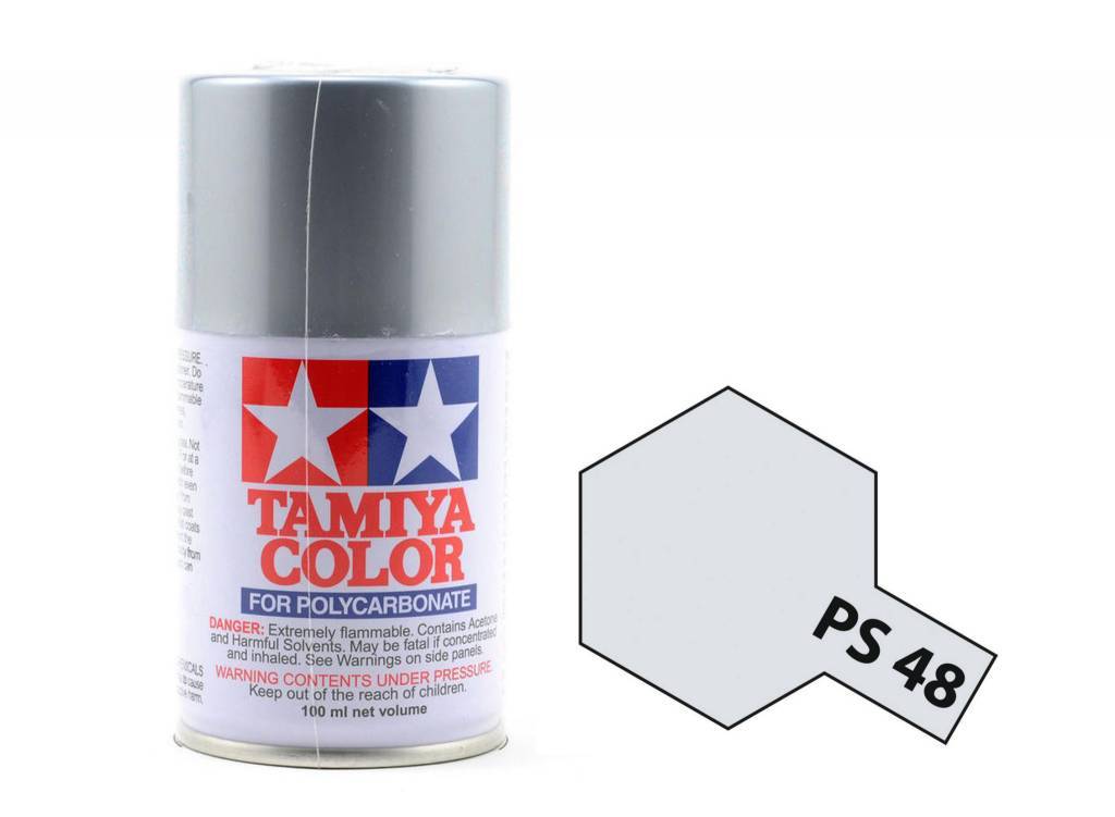 Tamiya Polycarbonate Paint PS-48 Metallic Silver – Excel RC