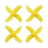 BetaFPV 40mm Propellers for 75mm Frame 4 Blade Yellow (1.0mm shaft)