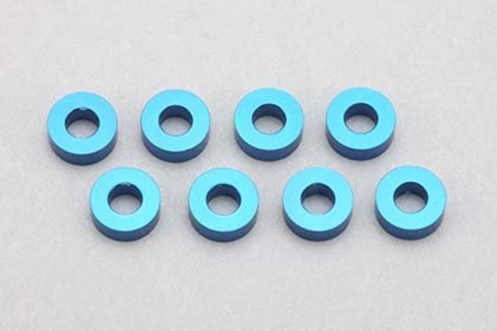 YOKOMO 2.5 mm 5 mm 2.0 Aluminum Shim (8pcs / Blue) (ZC-A2520)