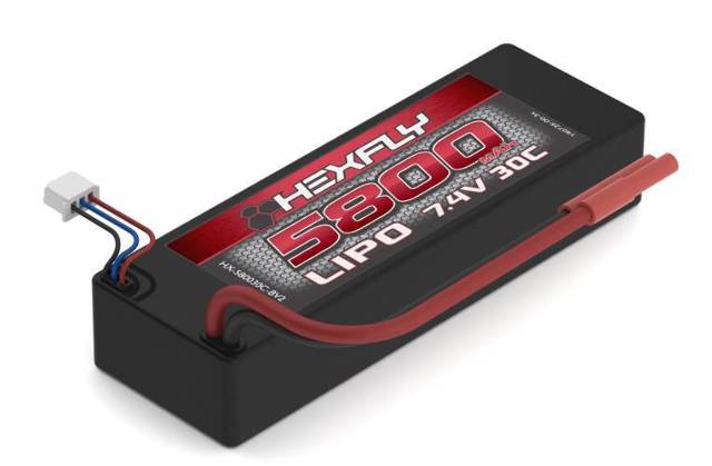 RedCat Racing Hexfly 5800mAh LiPo Battery with Banana Connector Hardcase