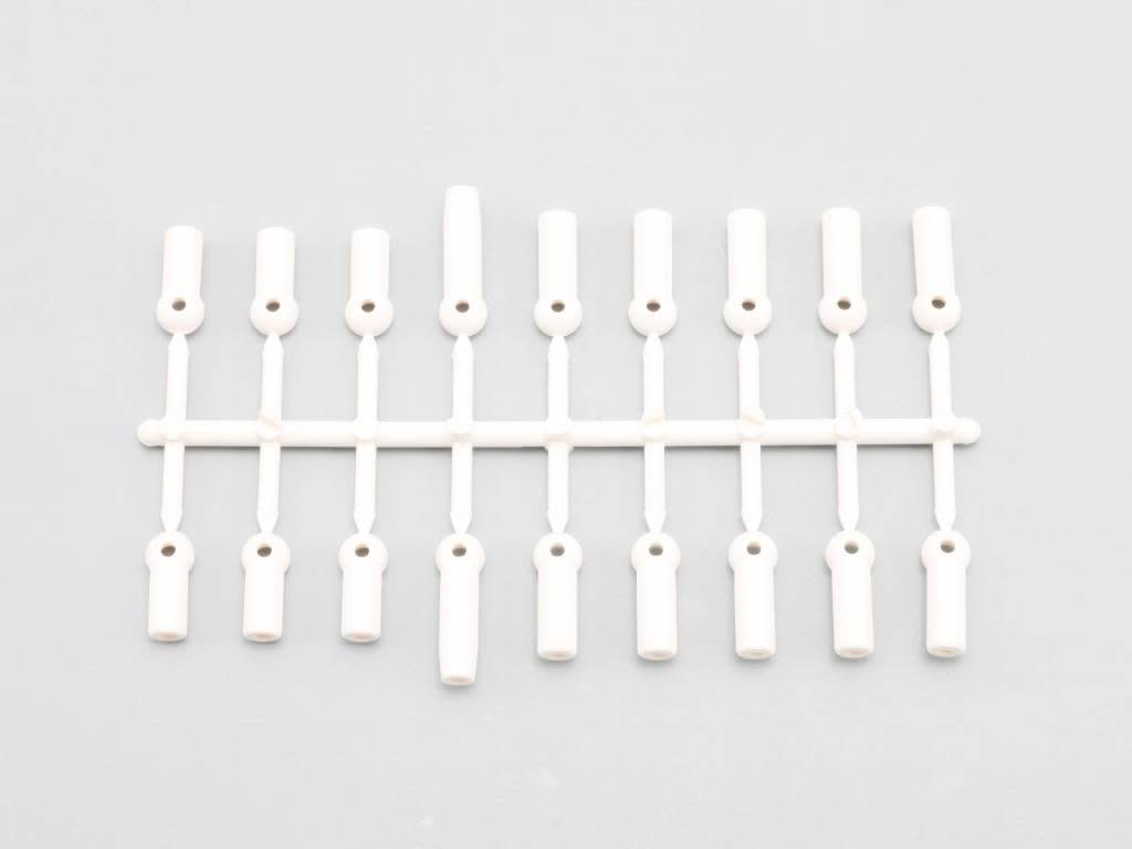 YOKOMO Rod End Plastic Parts White (DRB-206W)