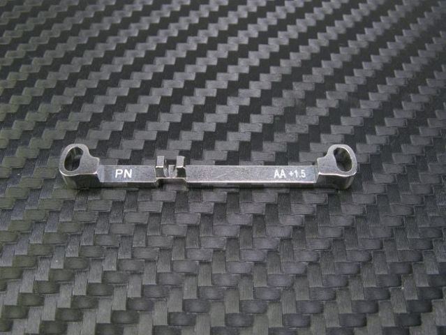 PN Racing Mini-Z MR03 Double A-Arm +1.5 Deg Tie Rod (Silver) (MR3050TS)