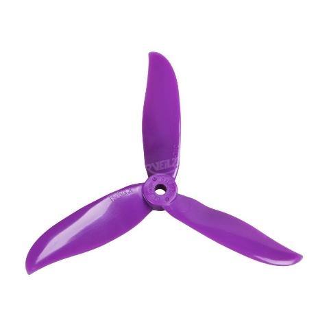 Dalprops T5050 Cyclone Tri 3 Blade Propellers 2L2R Purple - Excel RC