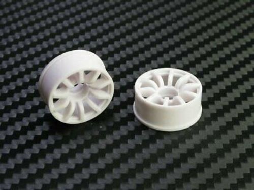 PN Racing Mini-Z 2WD Machine-Cut 10 Spoke Front Wheel F3 (White)