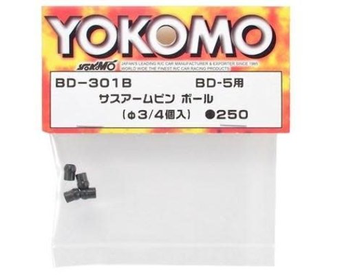 YOKOMO Suspension Arm Pin Ball 3mm (4pcs) for BD5 or BD7 (BD-301B)