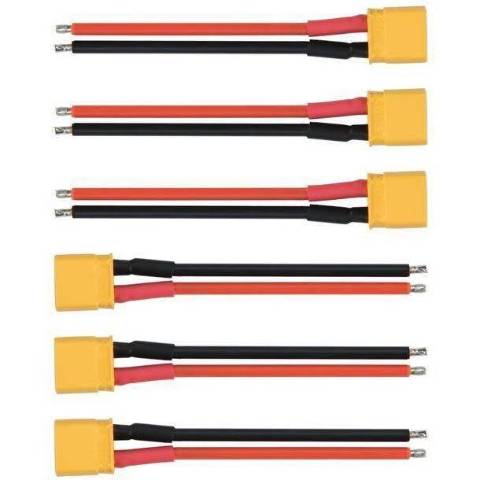 BetaFPV 2S Whoop Cable Pigtail (XT30) 20 AWG Set of 6