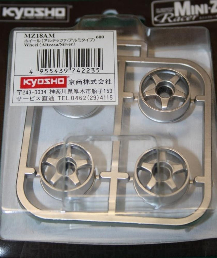 Kyosho Mini-Z (MZ18AM) Wheel Altezza Silver Finish - Excel RC