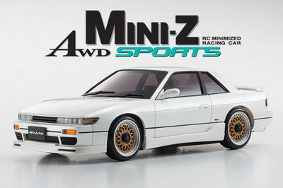Kyosho (32134PW-B) MA-020S NISSAN SILVIA S13 Aero with LED Pearl White - Excel RC
