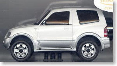 Kyosho Mini-Z Overland (MVG5W-B) Mitsubishi Pajero White ASC Autoscale Body Set - Excel RC