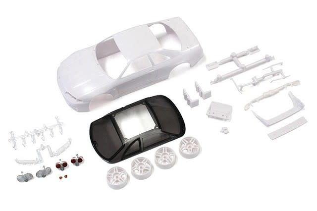 Kyosho (MZN182) SKYLINEGT-R R33 Vspec White body set (w/Wheels) - Excel RC