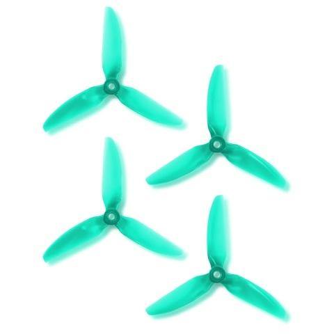 HQ Durable Prop New  5X4.8X3V1S  Light Turquoise  (2CW+2CCW)-Poly Carbonate - Excel RC