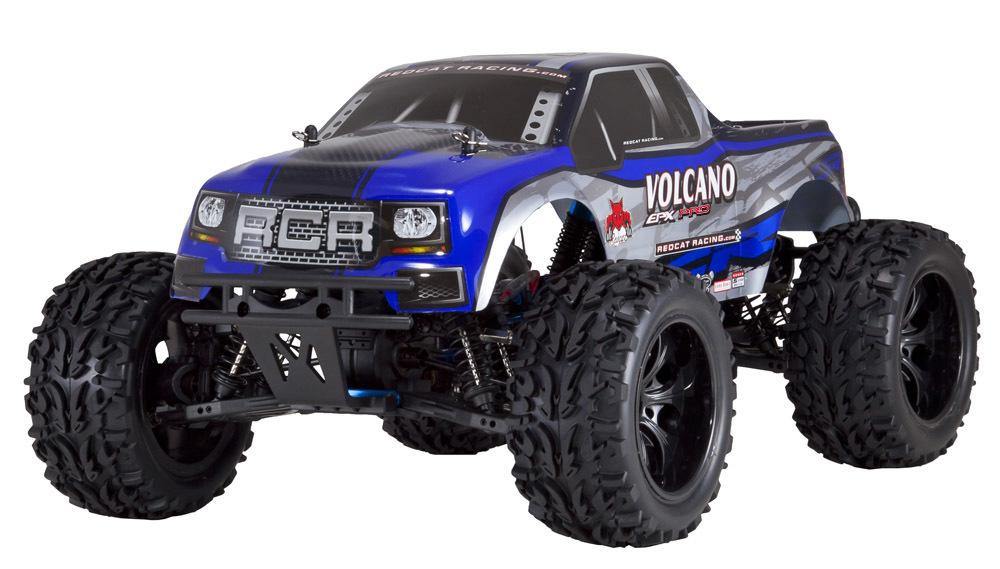 Recat Racing Volcano EPX PRO 1/10 Scale Brushless Truck Blue/Silver - Excel RC