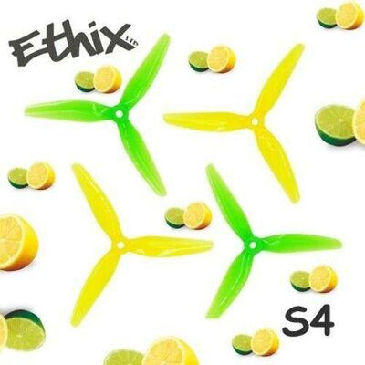 Ethix S4 Lemon Lime (2CW+2CCW)-Poly Carbonate - Excel RC
