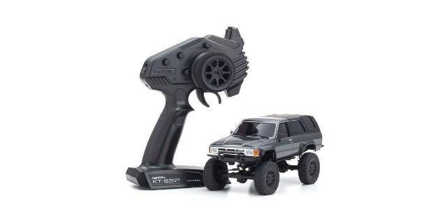 Kyosho Mini-Z Crawler Readyset Toyota 4 Runner (Hilux Surf) Dark Gray Metallic 32522GM - Excel RC