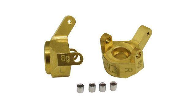 Hot Racing Brass Front Steering Knuckle SCX24 HRASXTF21H - Excel RC