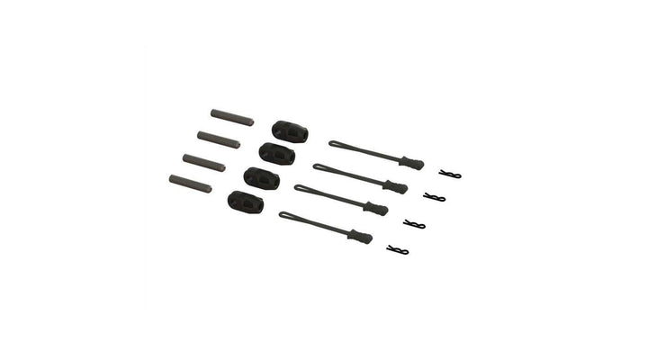 Arrma Brace Rod Ends W/Pins And Retainers (4) ARA320477 - Excel RC