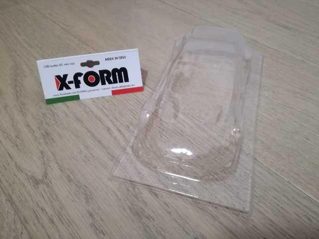 X-Form Body in Lexan Transparent 1/28 for GT ( Unpainted) for Mini-Z Atomic GL - Excel RC