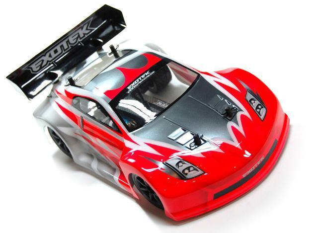 Exotek GT-Z Clear Body Set, for Mini Apex Touring Car, Lexan Race Body w/ Wing - Excel RC