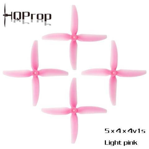 HQ Durable Prop  5X4X4V1S  Light Pink (2CW+2CCW)-Poly Carbonate - Excel RC