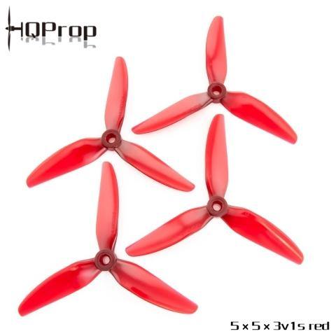 HQ Durable Prop  5X5X3V1S  Light Red (2CW+2CCW)-Poly Carbonate - Excel RC