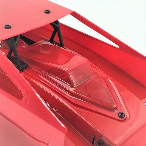 1RC Racing Option Hood 2, Clear, 1/18 EDM - Excel RC