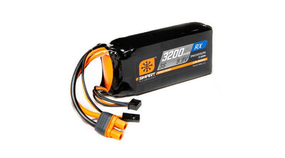 Spektrum 3200mAh 3S 9.9V Smart LiFe ECU Battery IC3 SPMX32003SLFRX - Excel RC