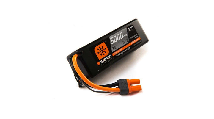 Spektrum 5000mAh 3S 11.1V Smart LiPo 30C Hardcase IC5 SPMX50003S30H5 - Excel RC