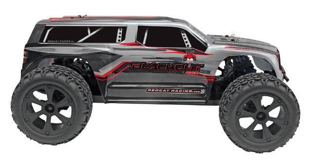 Redcat Blackout XTE PRO 1/10 Scale Brushless Electric Monster Truck SUV Silver - Excel RC