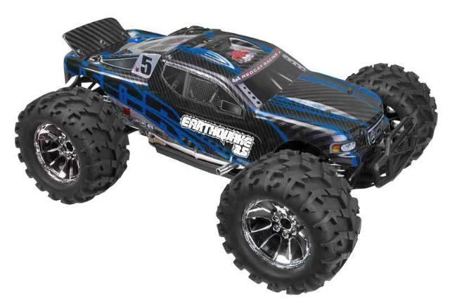 Redcat Earthquake 3.5 1/8 Scale Nitro RC Monster Truck Blue and Black - Excel RC