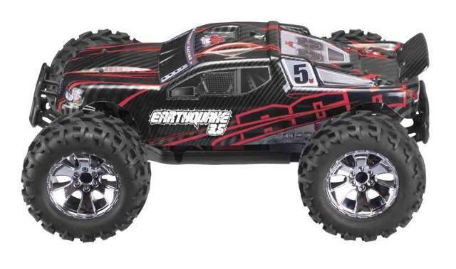 Redcat Earthquake 3.5 1/8 Scale Nitro RC Monster Truck Red and Black - Excel RC