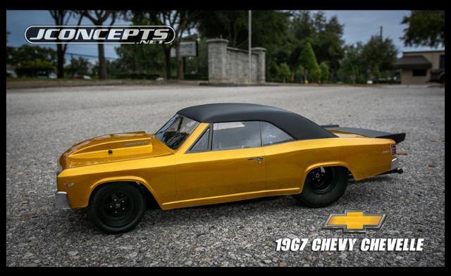 JConcepts 1967 Chevy Chevelle Street Eliminator Drag Racing Body (Clear) - Excel RC