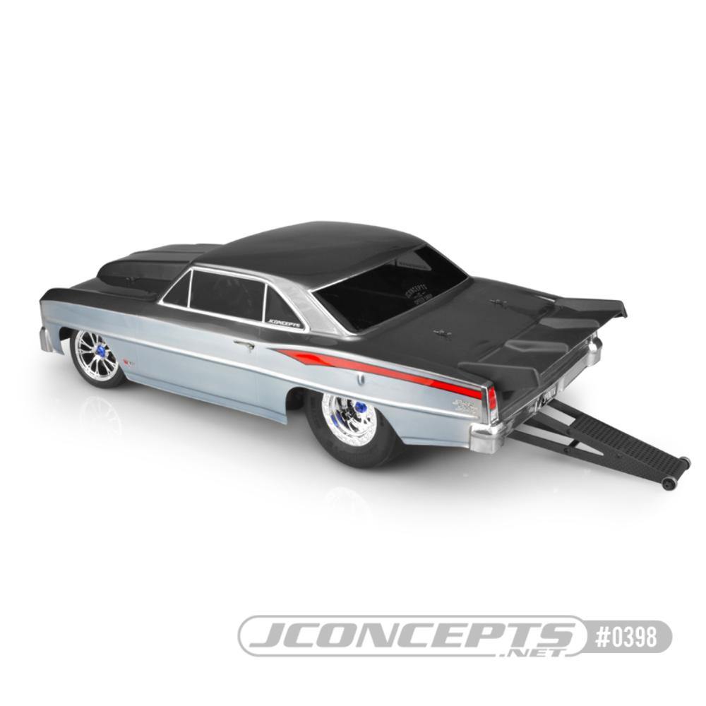 JConcepts 1966 Chevy II Nova V2 Street Eliminator Drag Racing Body (Clear) - Excel RC