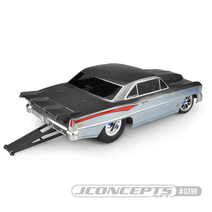 JConcepts 1966 Chevy II Nova V2 Street Eliminator Drag Racing Body (Clear) - Excel RC