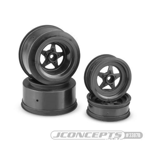 Jconcepts Startec - Slash | Bandit, Street Eliminator Wheels (Black) - Excel RC