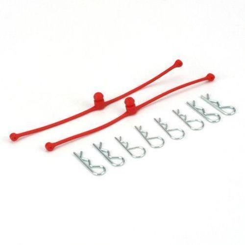 Dubro Body Klip Retainers-Red - Excel RC