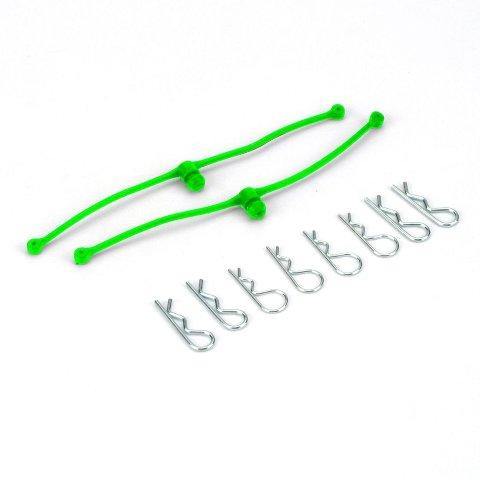 Dubro Body Klip Retainers-Green - Excel RC