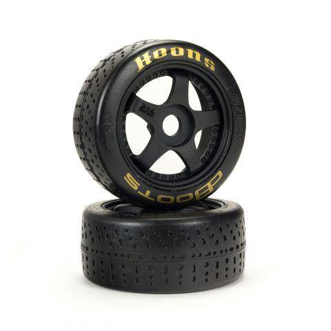 Arrma 1/7 dBoots Hoons 42/100mm Gold Belted Tires with 2.9 5-Spoke Wheels, 17mm Hex (2) - Excel RC